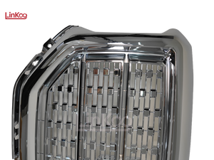 Grille avant 23496245 pour GMC Sierra 1500 <span class=keywords><strong>Denali</strong></span> 2016 2017 2018, remplacement OE chromé, grille de pare-chocs supérieure chromée - Product Image 4