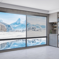 Ventana Corredera de Doble Vidrio Aislante Térmico, Impermeable y Antirrobo, Automática y Vertical de Aluminio DERCHI
