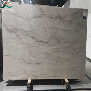 Dalles de quartzite Taj Mahal polies, dalles de pierre de luxe Perla Venata pour panneau mural décoratif, meuble-lavabo de salle de bain - Product Image 1