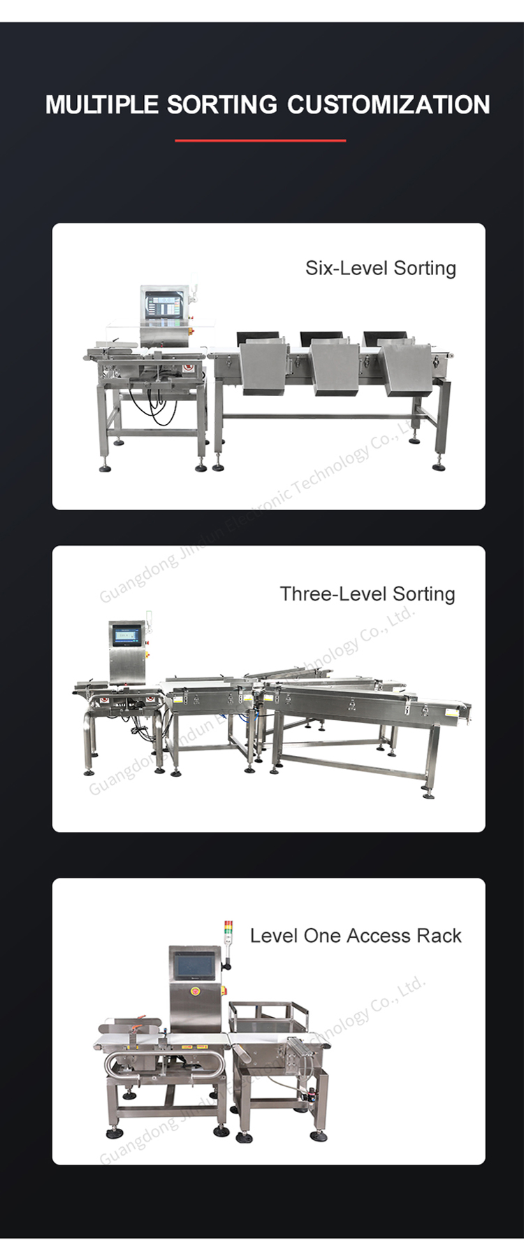 Kết hợp truyền đạt vành đai checkweigher cho thực phẩm SORTER máy