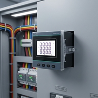 EastSong ES96Y-U3 Voltmètre numérique triphasé 96x96mm avec affichage LED, compteur de panneau RS485 Modbus/TCP, précision classe 0.5, IP65
