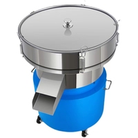 Machine de criblage vibratoire à montage au sol Pfsn en acier inoxydable SS304 avec moteur 120W et diamètre de 400 mm pour la filtration de jus de citron alimentaire