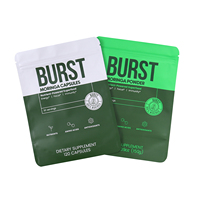 Bolsa Doypack Personalizada Mate con Cierre Resellable, a Prueba de Fugas, de Alta Calidad, Suave al Tacto, Grado Alimenticio, Reciclable, de Mylar para Chicle y Gelatina