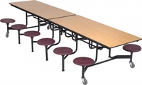 Table et chaise de cantine scolaire de qualité, table de cantine scolaire pliable