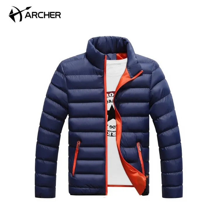 Зимние теплые мужские куртки с логотипом под заказ, водонепроницаемые ветрозащитные пуховики, стеганая хлопковая одежда, куртка