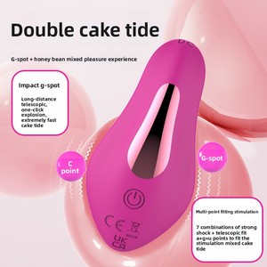 Masturbateur télécommandé longue distance - vibrant, silencieux, à forte vibration, pour usage féminin adulte, à porter à l'extérieur ou sur le lit - Product Image 3