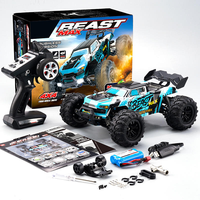 Voiture télécommandée à moteur brushless brossé, échelle 1:16, 4 roues motrices, haute vitesse, 40/80 km/h, véhicule de course pour enfants, jouet télécommandé