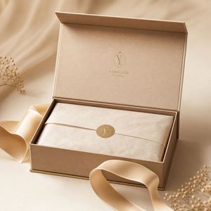 Caja de Embalaje Rígida para Velas con Cierre Magnético, Logotipo Personalizado, Cartón Corrugado de Lujo Reciclable - Product Image 1