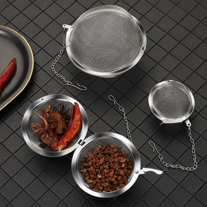 Infusore per Tè in Acciaio Inox 304 Lucidato, Design Moderno e Minimalista, Riutilizzabile, Sfera per Spezie, Sfera per Tè, Ideale per Hot Pot e Stufati - Product Image 1