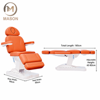 Table de massage électrique réglable moderne en métal pour salon de beauté, esthétique, tatouage, avec moteurs CE, fauteuil inclinable pour soins du visage