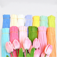 Tiges en chenille ultra-denses et colorées, nettoyeurs de pipe faits à la main, fournitures DIY pour les loisirs créatifs des enfants et les activités en classe