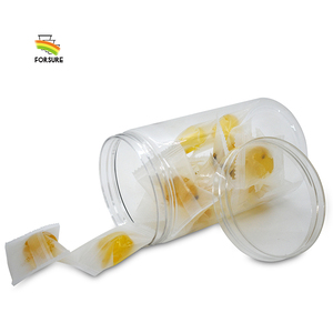 Wholesale 450ml 500ml 750ml Empty Pet Plastic Jar With Gold Lid and Foil Seal Storage Candy <strong>Popcorn</strong> Plastic Jars - Product Image 2