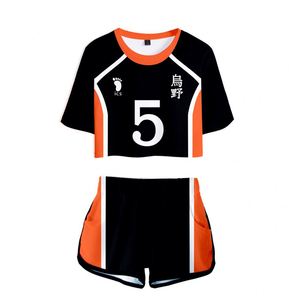 Camiseta Haikyuu Extra Grande de Poliéster 6XL, Unisex, Talla Grande, Disfraz de Anime, Conjunto de Camiseta y Pantalones Cortos de Verano, Uniforme Haikyuu - Product Image 6
