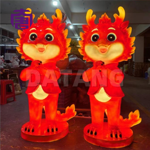 Lámpara LED 3D de Dragón del Zodiaco, Personalizada, Impermeable IP65, de Resina y Fibra de Vidrio, para Decoración Navideña y de Año Nuevo en Exteriores - Product Image 4