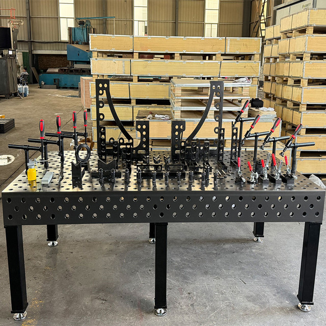 2026 New Soldering Station 3D Welding Table D28 d16 Steel Cast Iron Modular Design Quick Adjustable Clamps Fixture Accessories