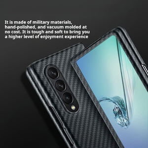 <span class=keywords><strong>Coque</strong></span> de téléphone pour Samsung Z Fold2/ Zfold3 <span class=keywords><strong>coque</strong></span> de téléphone portable W21/W22 housse de protection pliante en Fiber de carbone - Product Image 5
