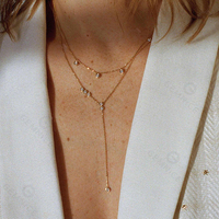 Gemnel mujeres 925 Plata gota cadena colgante encanto Cz colgante collar