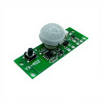 Module de détection infrarouge du corps humain 3,7 V, carte de circuit solaire, contrôleur de circuit de lampe murale à détection, 3ème vitesse