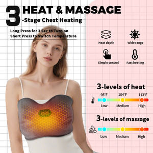 Novos produtos 660nm Red-light Aquecimento Vibração Peito Massagem Bra Elétrica LED Therapy <span class=keywords><strong>Breast</strong></span> Massager - Product Image 2