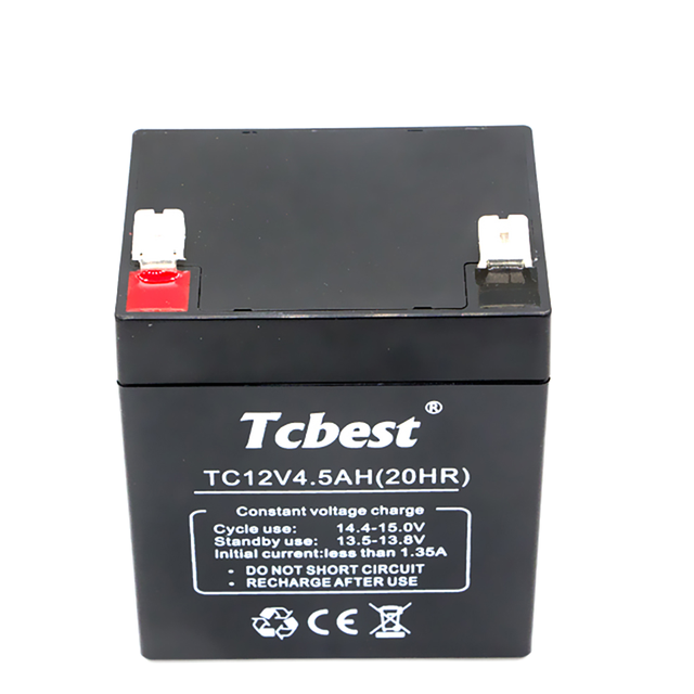 Best Seller Manufacturer Tcbest TC1245 12V 4.5AH Sealed Lead Acid Deep Cycle Solar & Automotive Use Battery-1000 Cycles 204Wh