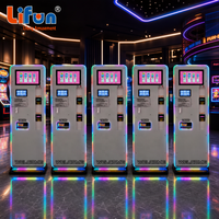 Distributeur de pièces intelligent commercial LIFUN avec écran tactile LCD, affichage publicitaire, machine de change automatique de jetons, kiosque d'échange de pièces