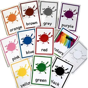 Englisch Karteikarten drucken Farbe 11 Englisch Kindergarten Lehrer Requisiten
