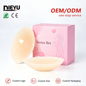 Cache-tétons personnalisables pour femmes, écologiques, en silicone OEM, en soie/coton, pour marque privée - Product Image 1