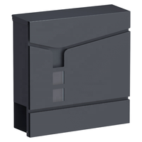 Boîte aux lettres de grande capacité personnalisée en acier galvanisé, résistante aux UV, pour extérieur, avec compartiment pour journaux, usage domestique