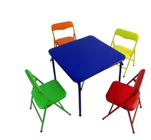 New Design Folding Children Furniture Sets Kid Table and Chair for Children Kid to Eat and Study