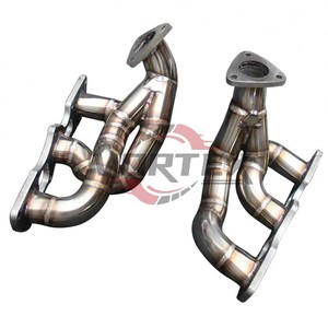 Vortex SS304 Performance Exhaust Headers fits Porsche 911 991.2 Turbo S 3.8T Racing Manifolds Catback Muffler System <b>Kit</b> - Product Image 3