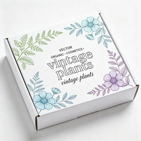 Boîte d'expédition en carton anti-écrasement de qualité supérieure, imprimée offset, style vintage, pour plantes, 72H Production