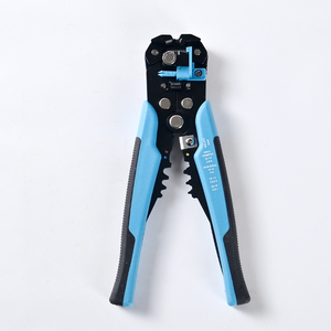 <span class=keywords><strong>Pince</strong></span> à dénuder auto-ajustable 0,2-6 mm² en acier au carbone pour bricolage, surface de mâchoire dentée, 8-en-1/5-en-1, sertissage OEM - Product Image 1