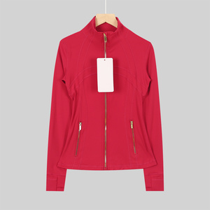 Chaqueta de Yoga para Mujer, Marca L, Edición Correcta, Estilo Definido, Doble Cremallera Dorada con Logotipo, Ropa Deportiva para Gimnasio y Fitness - Product Image 4