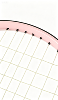 Raquette de tennis rose Rolafitness TYPTI, 269 g, légère, avec grip, cordage en polyester, pour débutants