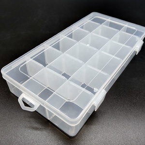 Hình chữ nhật trong suốt PP nhựa 18 gird có thể tháo rời hộp lưu trữ cho đồ trang sức - Product Image 3