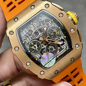 Montre mécanique de luxe pour homme 2026KV, haute qualité, design de créateur, chronographe, modèle 011 en forme de tonneau de vin - Product Image 1