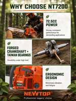 Tronçonneuse professionnelle à essence HU272XP avec guide-chaîne de 24 pouces, machine à couper le bois, vente directe d'usine