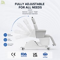 Fauteuil médical électrique réglable multifonctionnel, lit d'examen inclinable pour hôpital, clinique, salon de beauté
