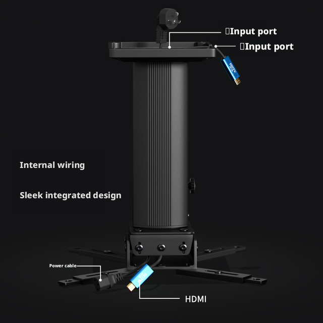 All-aluminum Alloy Projector Ceiling Mount, Suitable for Home and Office Use, Universal Ceiling Hanger
