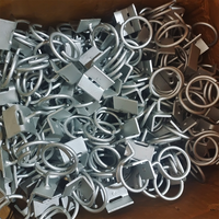 Penjepit Kabel Serat Optik Tahan Korosi untuk Tiang, Pengait Kabel Cincin Bridle FTTH Baja Galvanis, Perangkat Keras Telekomunikasi