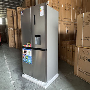 HUAZOS 4 Door <b>Fridge</b> Stainless Steel Cross With Water Dispenser Air Cooled No Frost <b>Compressor</b> 632L Stainless Steel <b>Fridge</b> - Product Image 3