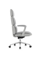 Chaise de bureau exécutive ergonomique moderne en cuir, réglable en hauteur, base pivotante à 360° pour espace de travail et chambre à coucher