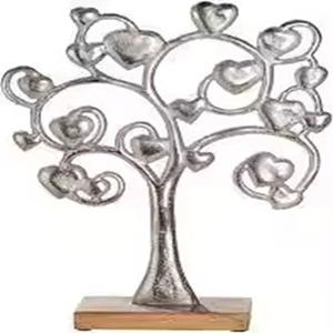 Base en bois de mot de maison en métal pour la sculpture de bureau de bureau Statue décorative de table décor à la maison salon - Product Image 3