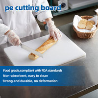 Planche à découper professionnelle en PEHD Sanyou certifiée CE, facile à nettoyer, en plastique pour cuisine, plateau à fromage, pour hacher/couper