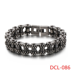 Punk pesado para pulsera de cadena de acero inoxidable de Metal viejo tratamiento Retro pulsera de estilo - Product Image 3