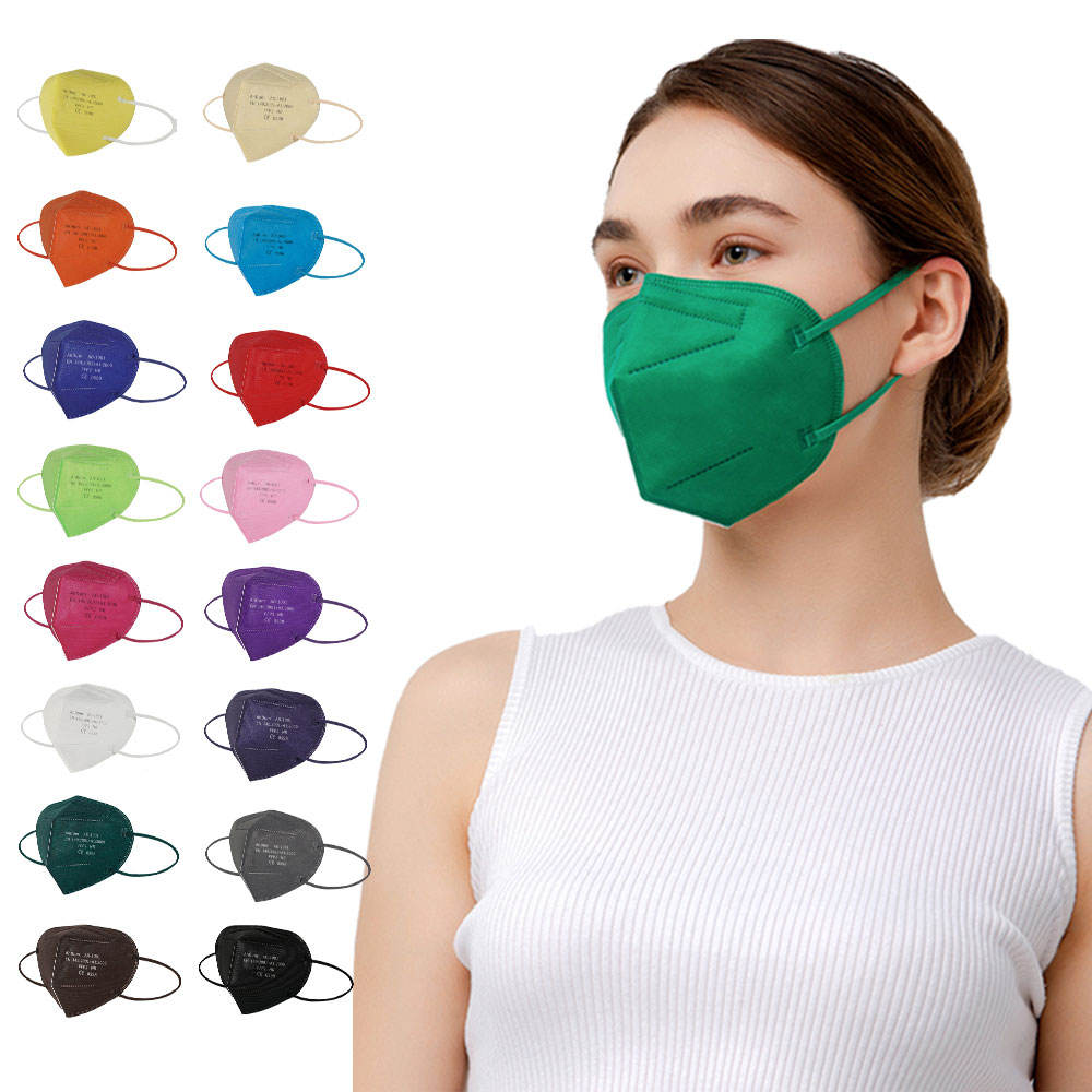 Andum Mayfield Black Eu 3d 50pcs Barbijo M FFP2 Kn95 Face Mask Respirator Put in Hand Bag with Customized Logo