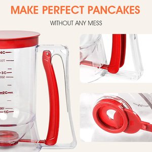 Distributeur de pâte et séparateur de crème pour cupcakes, crêpes, biscuits, gâteaux, gaufres, outils de pâtisserie en PP réutilisable - Product Image 5