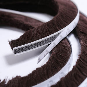 Aluminium Deur Borstelstrip 3M Lijm Deur Raam Trekstof Insectenafdichting <span class=keywords><strong>Strip</strong></span> Anti Stof Zelfklevende Weerstrip - Product Image 4