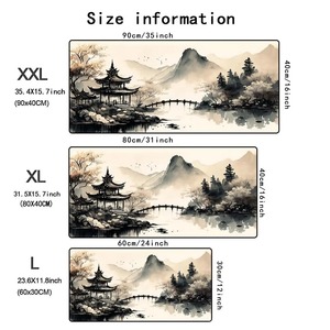 Traditional Chinese Painting PC Gaming Mouse Pads Gamer Mats Teclado Pad Mat <strong>Laptop</strong> Office Carpet 900X400 - Product Image 4