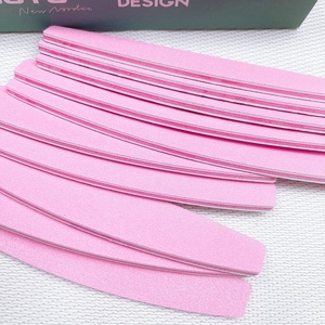 <span class=keywords><strong>Lima</strong></span> <span class=keywords><strong>de</strong></span> <span class=keywords><strong>Uñas</strong></span> Rosa Crema <span class=keywords><strong>Blanca</strong></span> Duradera <span class=keywords><strong>de</strong></span> Papel 100/180 con Puntas Rojas en Forma <span class=keywords><strong>de</strong></span> Media Luna - Product Image 2